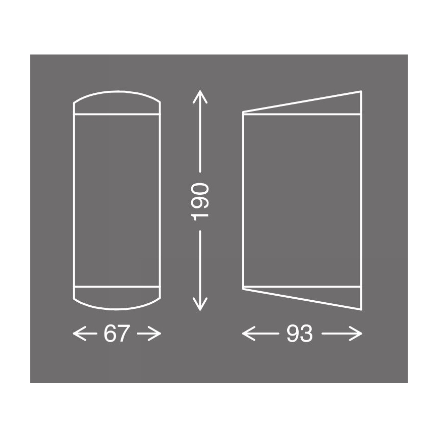 Telefunken 314906TF - LED-Wandleuchte für den Außenbereich 2xGU10/5W/230V IP44 weiß