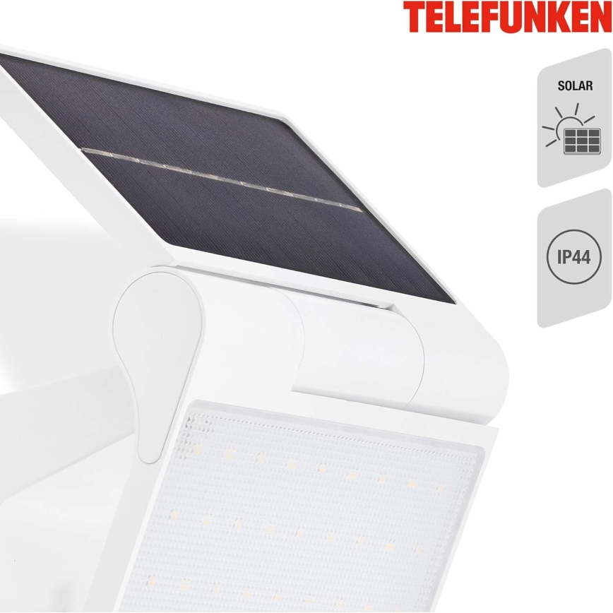 Telefunken 315206TF - LED Solar-Wandleuchte mit Sensor LED/3W/3,7V IP44 2000 mAh