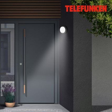 Telefunken 315305TF - LED-Outdoor-Wandleuchte mit Sensor LED/12W/230V IP44 schwarz