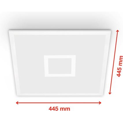 Telefunken 319106TF - Dimmbare RGBW-Deckenleuchte LED/24W/230V 2700-6500K weiß + Fernbedienung