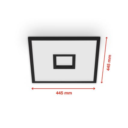 Telefunken 319405TF - Dimmbare LED-RGBW-Leuchte LED/24W/230V 2700-6500K schwarz + Fernbedienung