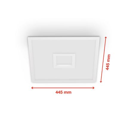 Telefunken 319406TF - Dimmbare RGBW-Deckenleuchte LED/24W/230V 2700-6500K weiß + Fernbedienung