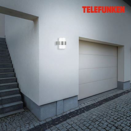 Telefunken 320404TF - LED Außenwandleuchte 2xLED/8W/230V IP44 mattchrom