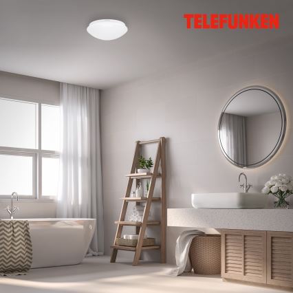 Telefunken 601206TF - LED-Deckenleuchte für Badezimmer mit Sensor LED/15W/230V IP44 d 28 cm