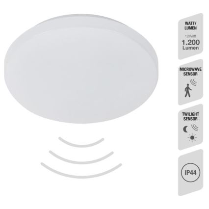 Telefunken 601506TF - LED-Badezimmer-Deckenleuchte mit Sensor LED/12W/230V IP44