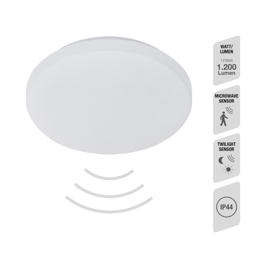 Telefunken 601506TF - LED Badezimmer-Deckenleuchte mit Sensor LED/12W/230V IP44