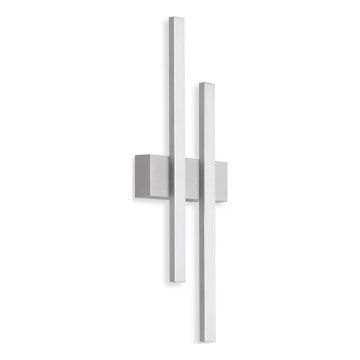 Telefunken - LED-Außen-Wandleuchte 2xLED/4W/230V 4000K IP44 silber