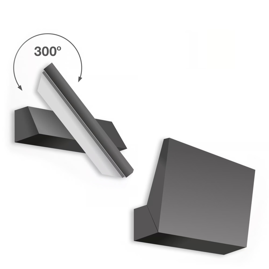 Telefunken - LED Außenwandleuchte LED/10W/230V IP44 schwarz