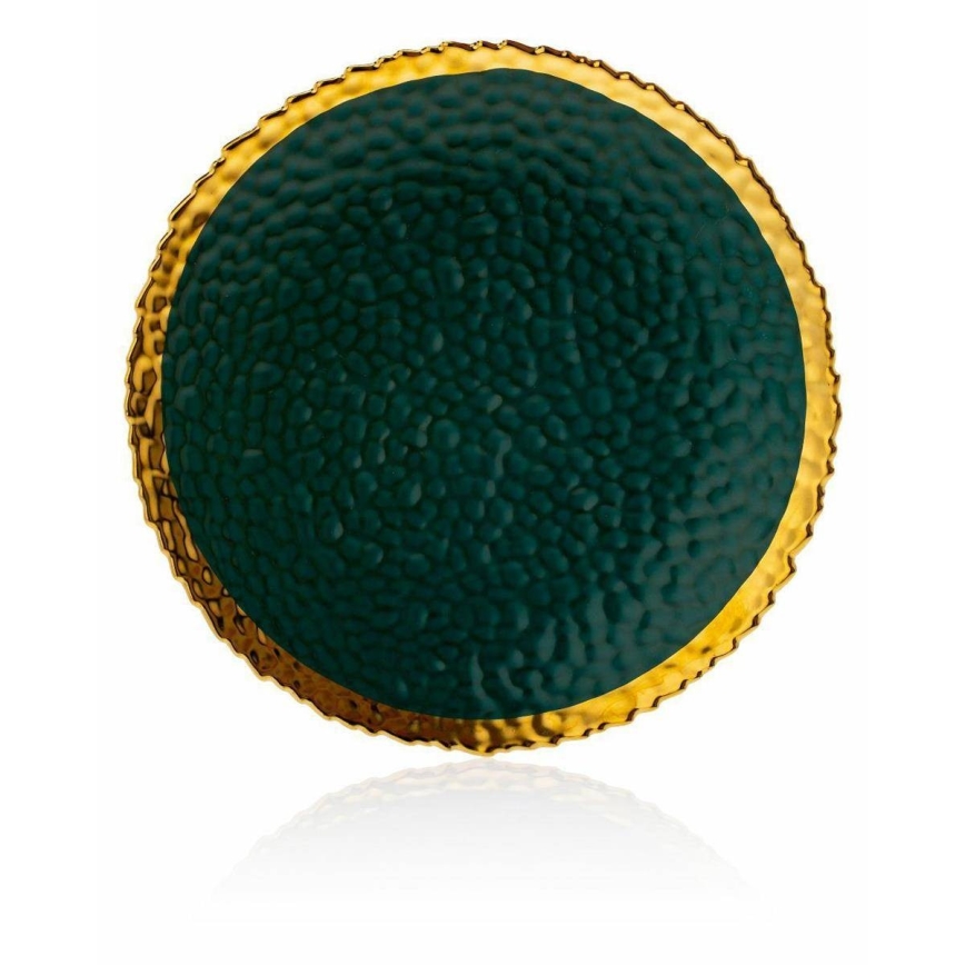 Teller KATI 25 cm grün/golden