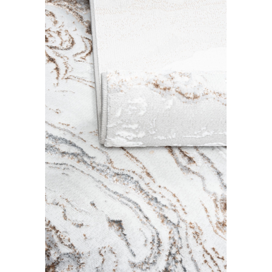 Teppich CREATION 200x290 cm 1950g/m2 grau/braun, Marmoroptik