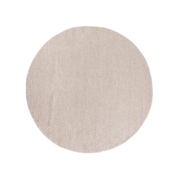 Teppich FIR WOOL 160 cm 2600 g/m² beige/natur