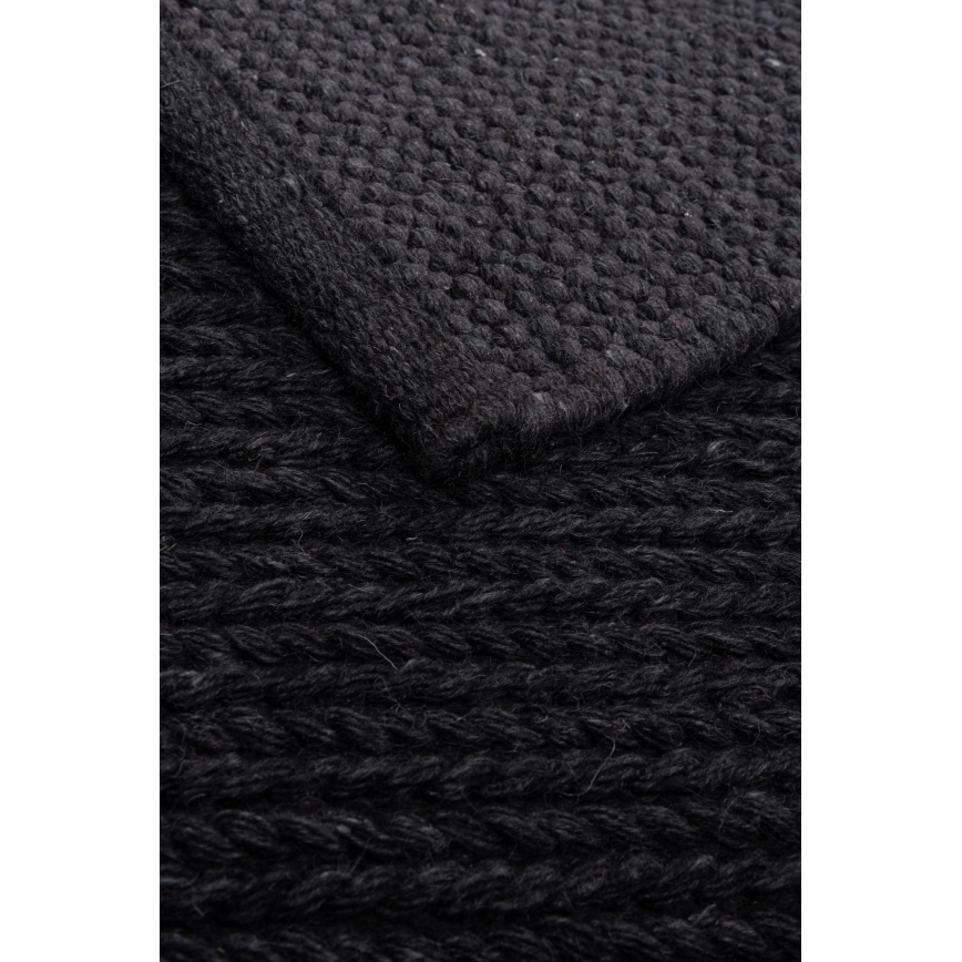Teppich FIR WOOL 160x230 cm 2600 g/m2 anthrazit/natur