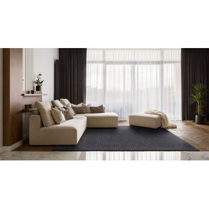 Teppich FIR WOOL 70x140 cm 2600 g/m2 Anthrazit/Natur