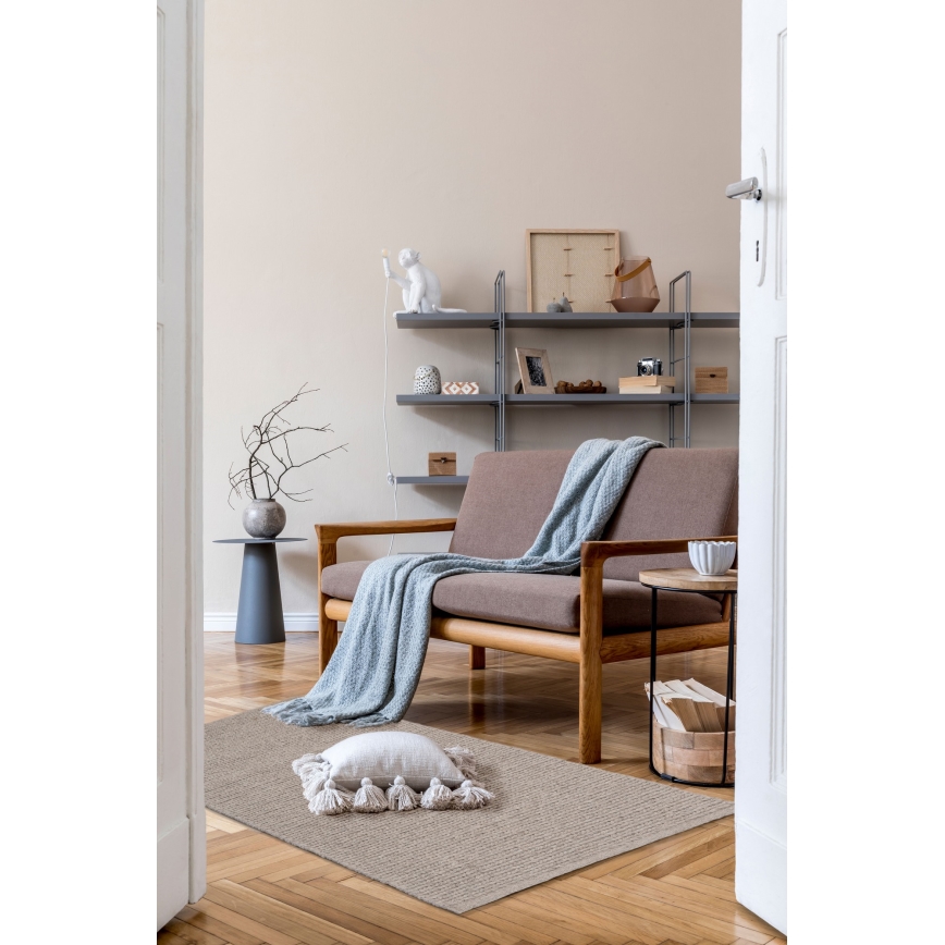 Teppich FIR WOOL 70x140 cm 2600 g/m2 beige/natur