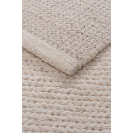 Teppich FIR WOOL 70x140 cm 2600 g/m2 creme/natur