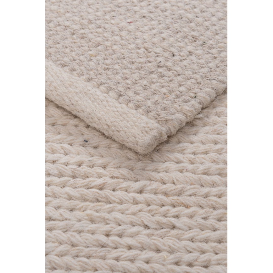 Teppich FIR WOOL 70x140 cm 2600 g/m2 creme/natur