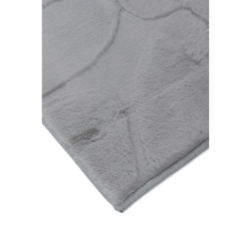 Teppich RABBIT 3D 120x170 cm grau