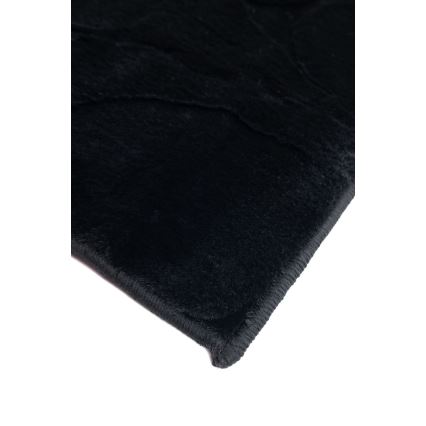 Teppich RABBIT 3D 80 x 150 cm schwarz