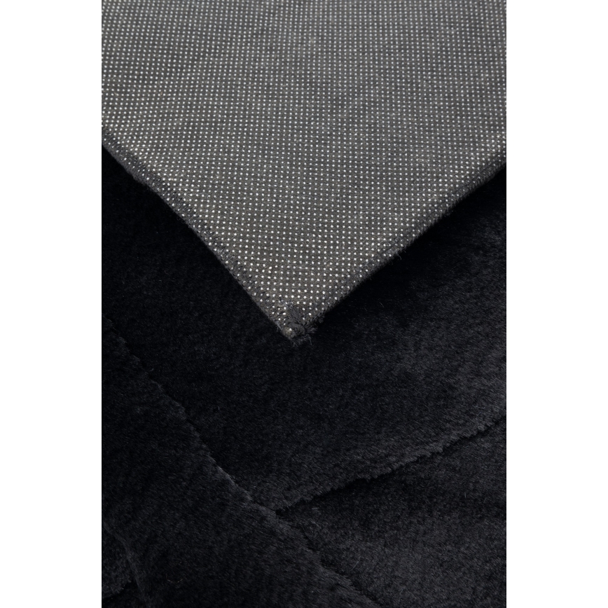 Teppich RABBIT 3D 80 x 150 cm schwarz