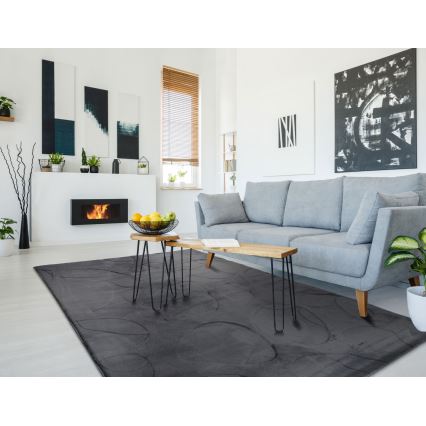 Teppich RABBIT 3D 80x150 cm Anthrazit