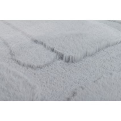 Teppich RABBIT 3D 80x150 cm hellgrau