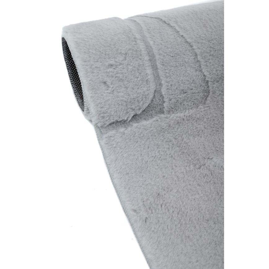 Teppich RABBIT 3D 80x150 cm hellgrau