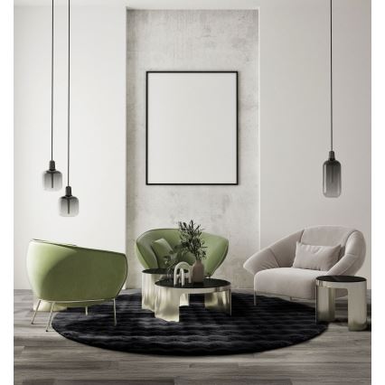 Teppich RABBIT BUBBLE 160 cm schwarz