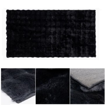 Teppich RABBIT BUBBLE 80x150 cm schwarz