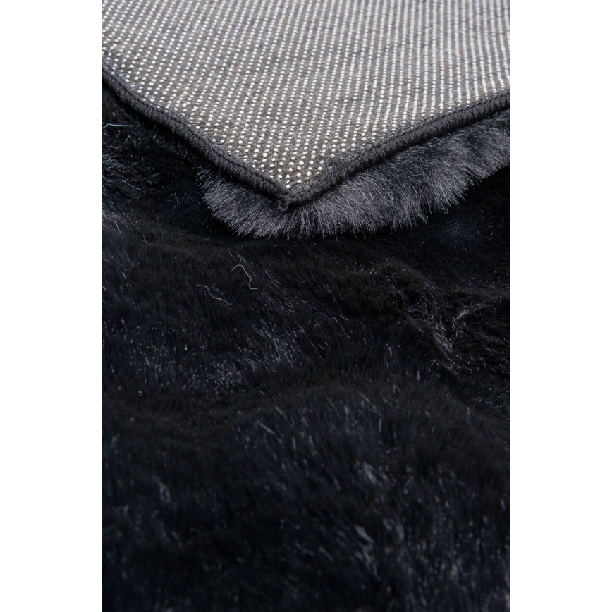 Teppich RABBIT BUBBLE 80x150 cm schwarz