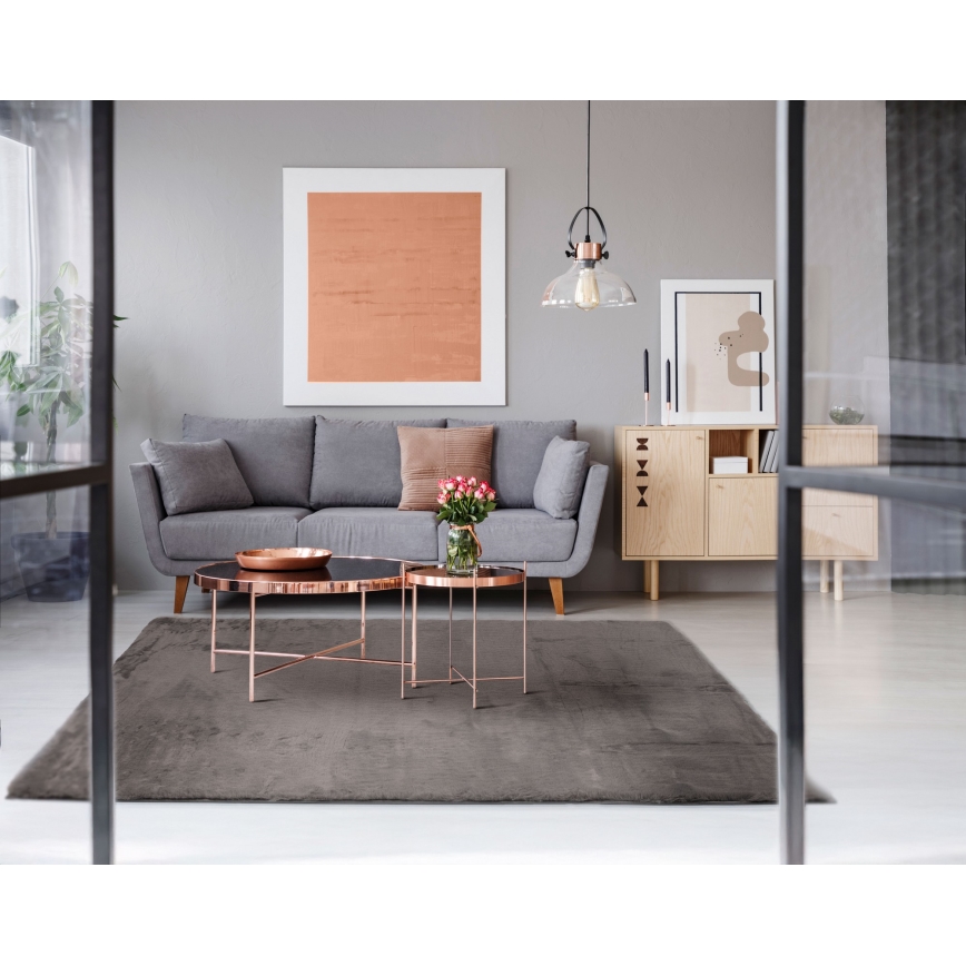 Teppich RABBIT-ROSA NEW 160x230 cm 2000 g/m² Braun