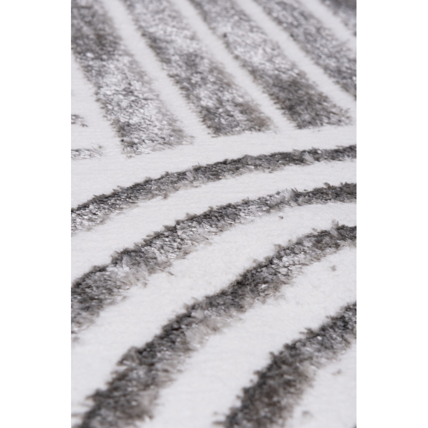Teppich SALAMANCA 100 cm grau/weiß