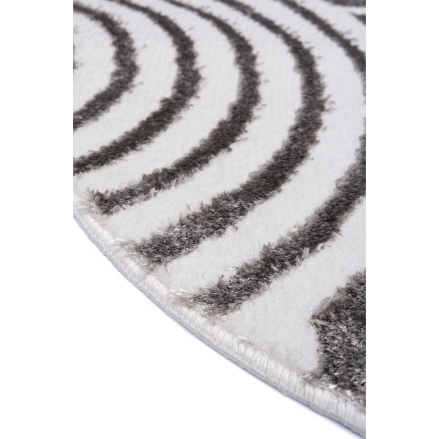 Teppich SALAMANCA 100 cm grau/weiß