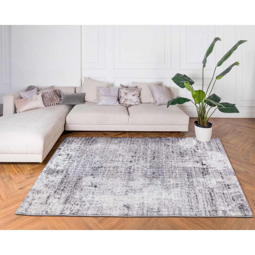 Teppich SALAMANCA 120x170 cm grau/weiß