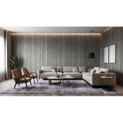 Teppich SALAMANCA 120x170 cm grau/weiß