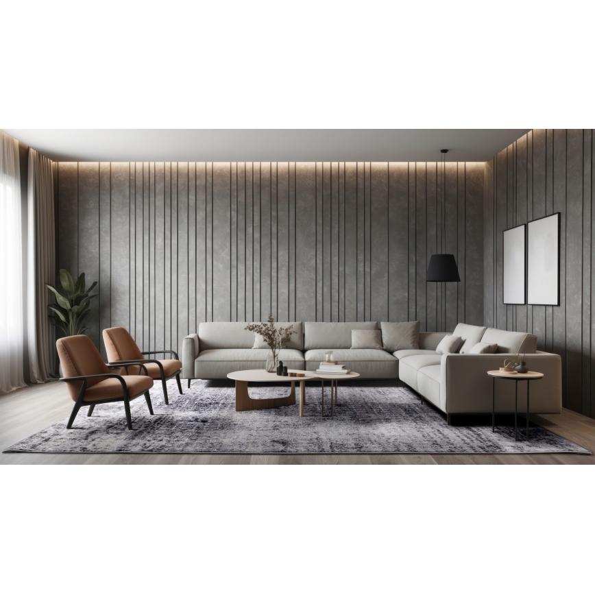 Teppich SALAMANCA 120x170 cm grau/weiß