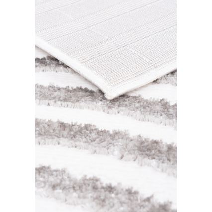 Teppich SALAMANCA 67x120 cm grau/weiß