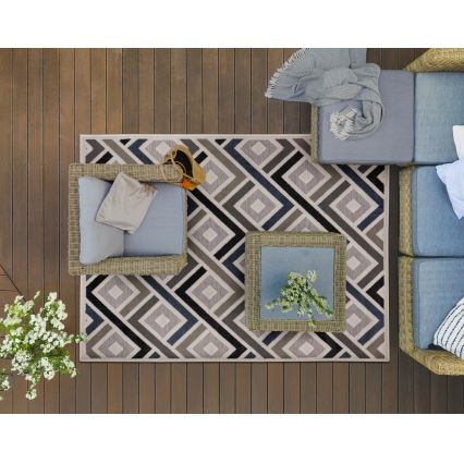 Teppich SHIFT 120x160 cm grau/blau