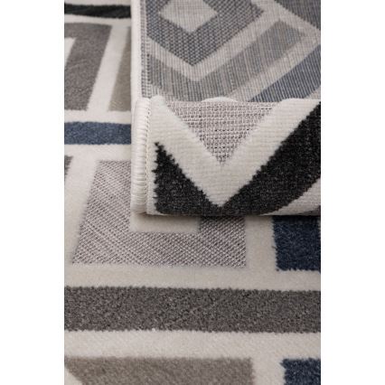 Teppich SHIFT 160x220 cm grau/blau/beige