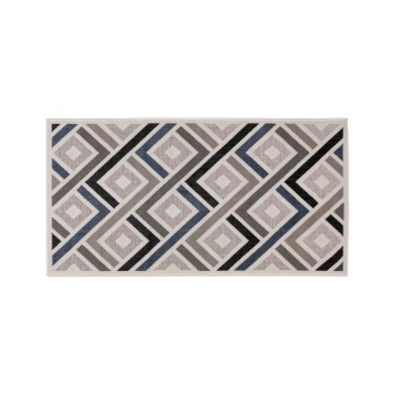 Teppich SHIFT 80x150 cm grau/blau/beige