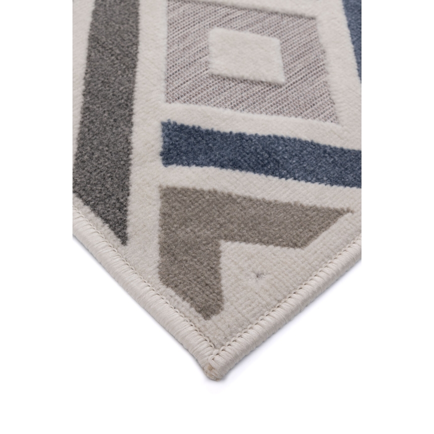 Teppich SHIFT 80x150 cm grau/blau/beige