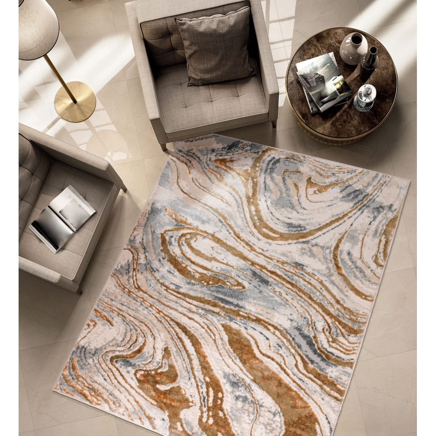 Teppich STONE 120x160 cm beige/grau