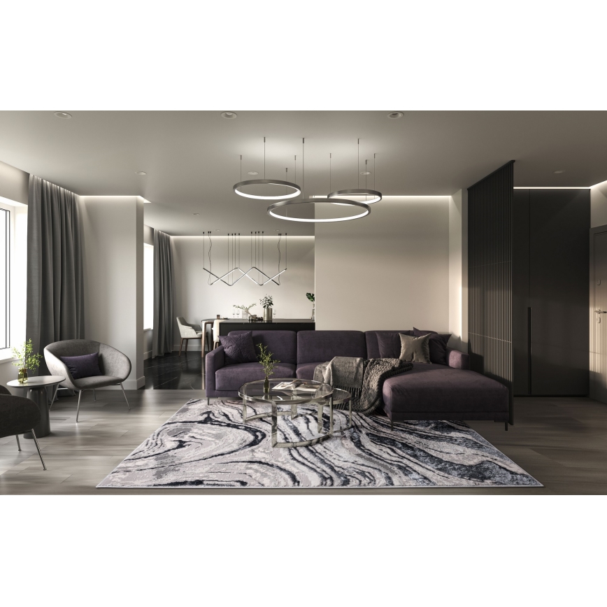 Teppich STONE 120x160 cm grau/anthrazit
