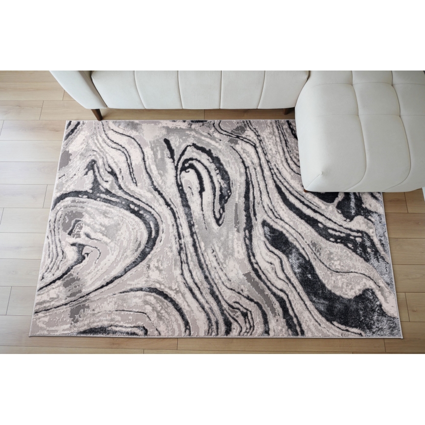 Teppich STONE 120x160 cm grau/anthrazit