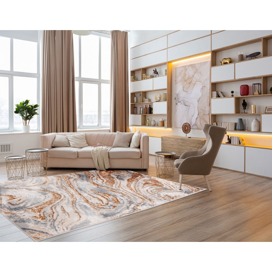 Teppich STONE 160x220 cm beige/grau