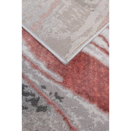 Teppich STONE 160x220 cm rosa/grau