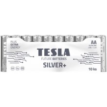 Tesla Batteries - 10 Stk. Alkalibatterie AA SILVER+ 1,5V