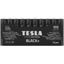 Tesla Batteries - 10 Stk. Alkalibatterie AAA BLACK+ 1,5V