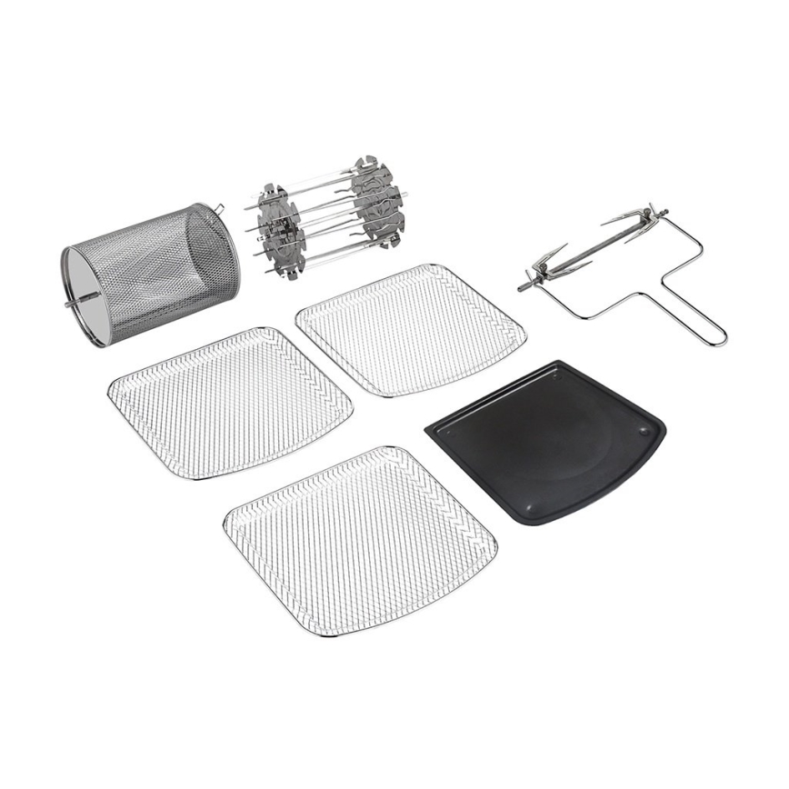 TESLA Electronics AirCook & Grill – Intelligente multifunktionale digitale Heißluftfritteuse 12 l 1800W/230V mit Wi-Fi