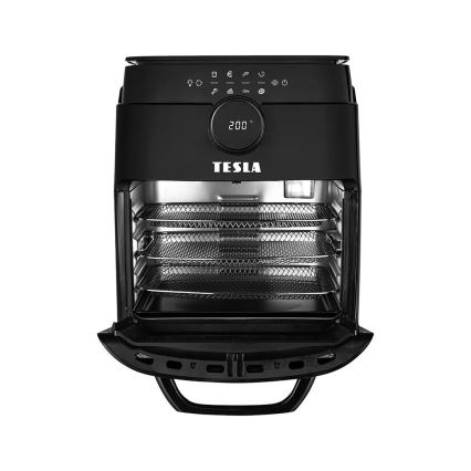 TESLA Electronics AirCook & Grill - Smarte multif. digit. Heißluftfritteuse 12 l 1800W/230V Wi-Fi