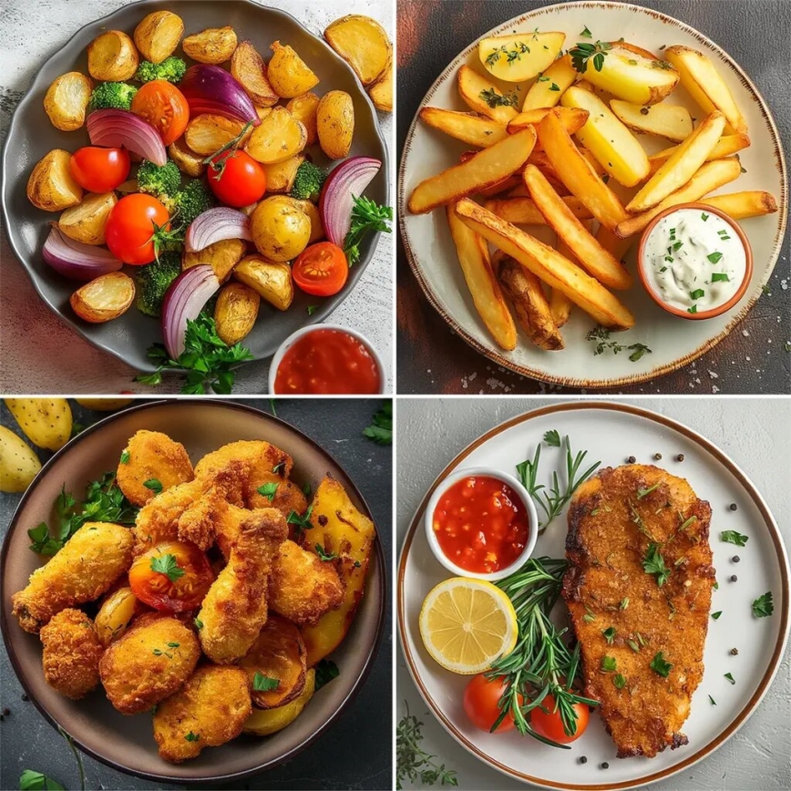 TESLA Electronics AirCook - Multifunktionale duale digitale Heißluftfritteuse 10 l 2400W/230V